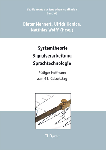 Systemtheorie Signalverarbeitung Sprachtechnologie - 