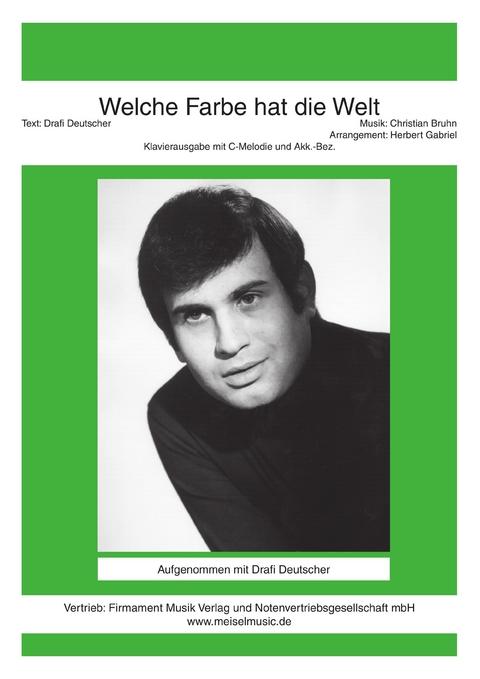 Welche Farbe hat die Welt - Drafi Deutscher, Christian Bruhn