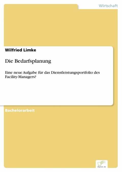 Die Bedarfsplanung -  Wilfried Limke