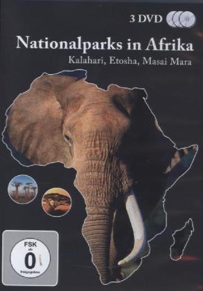 Nationalparks in Afrika - Kalahari, Etosha, Massai Mara, 3 DVDs