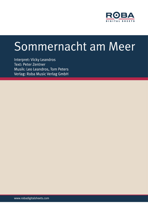 Sommernacht am Meer - Vicky Leandros, Leo Leandros, Peter Zentner, Tom Peters