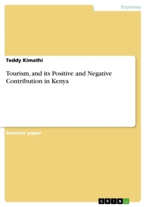 Tourism, and its Positive and Negative Contribution in Kenya - Teddy Kimathi