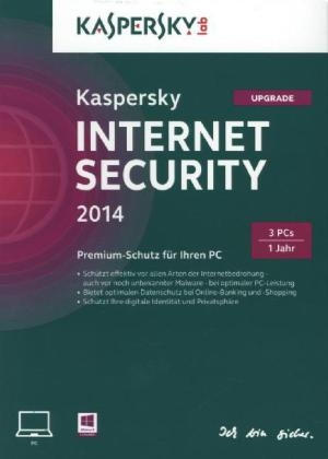 Kaspersky Internet Security 2014 3 Lizenzen Upgrade, 1 DVD-ROM