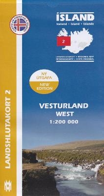 West Iceland Map 1: 200 000: Regional map 2