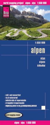 Reise Know-How Landkarte Alpen (1:550.000) - Reise Know-How Verlag Reise Know-How Verlag Peter Rump