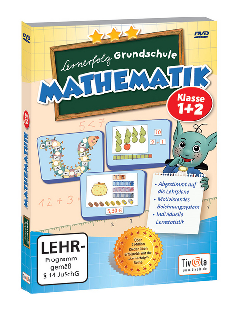 Lernerfolg Grundschule Mathe 1.+ 2. Klasse, 1 DVD-ROM