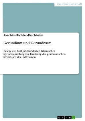 Gerundium und Gerundivum - Joachim Richter-Reichhelm