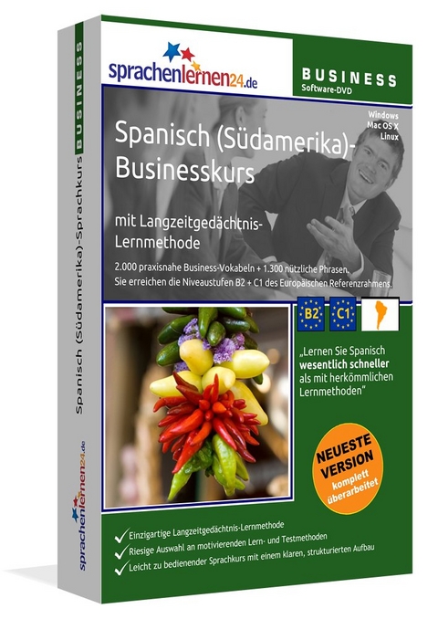 Sprachenlernen24.de Spanisch für Südamerika-Businesskurs Software