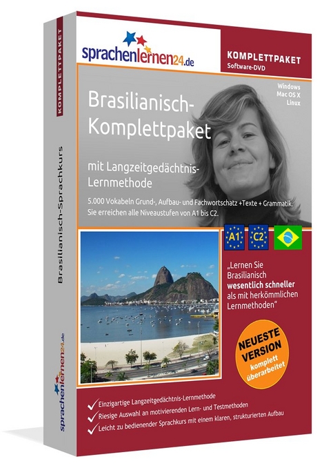 Sprachenlernen24.de Brasilianisch-Komplettpaket (Sprachkurs)