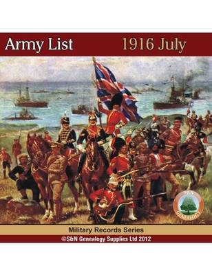 Army List 1916 July