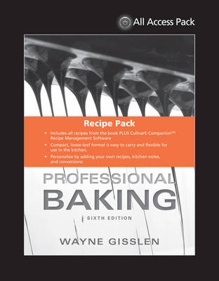All Access Pack Recipes to Accompany Professional Baking - Wayne Gisslen