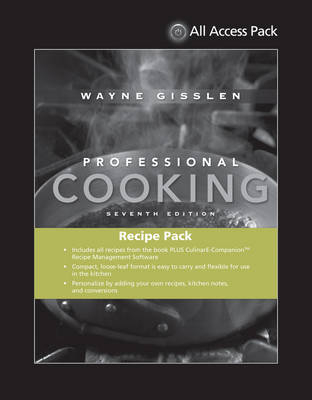 All Access Pack Recipes to Accompany Professional Cooking - Wayne Gisslen