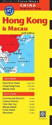 Hong Kong & Macau Travel Map Sixth Edition - 