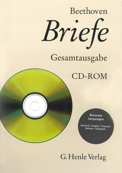 Briefwechsel Gesamtausgabe auf CD-ROM - Ludwig van Beethoven