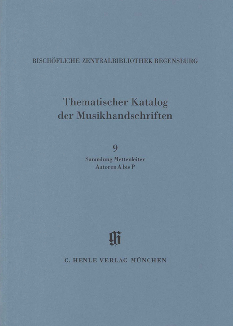 KBM 14,9 Sammlung Mettenleiter, Autoren A bis P - Gertraut Haberkamp, Bernat C Pueyo