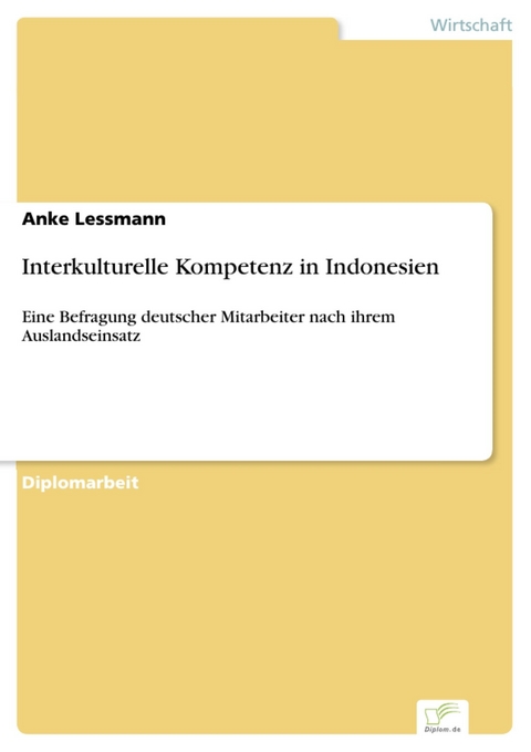 Interkulturelle Kompetenz in Indonesien -  Anke Lessmann