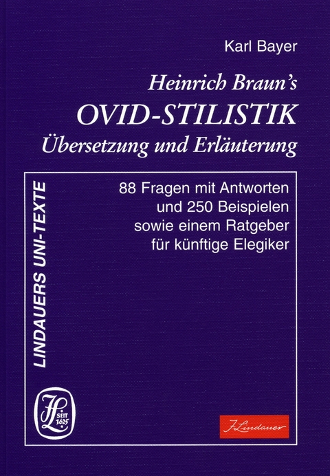 Heinrich Braun's Ovid-Stilistik - 