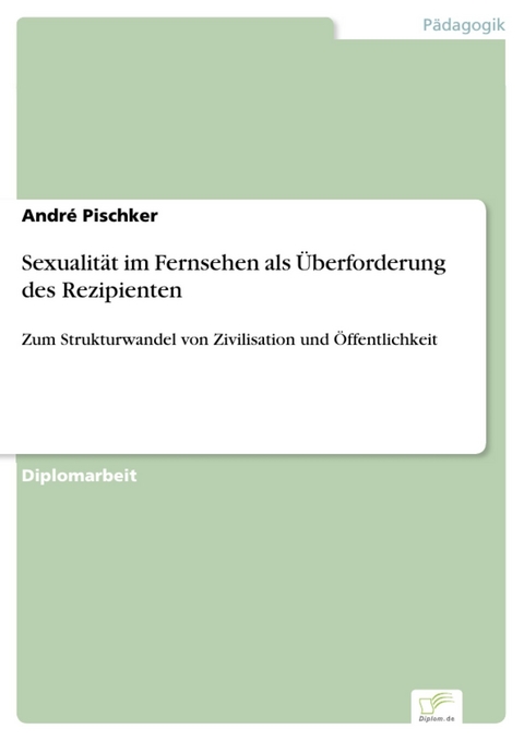 Sexualität im Fernsehen als Überforderung des Rezipienten -  André Pischker