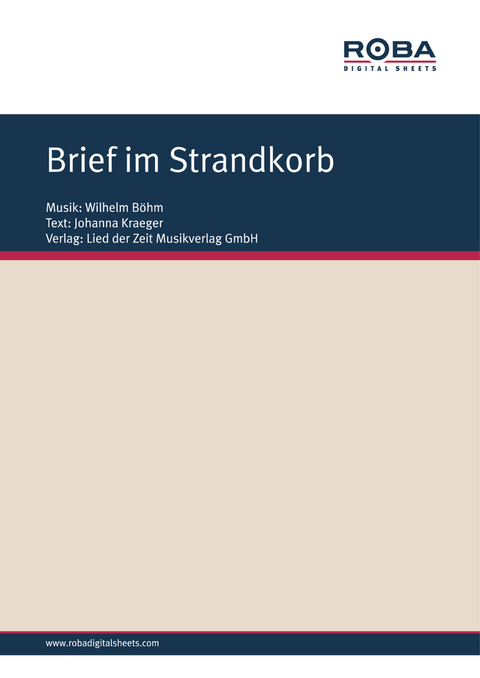 Brief im Strandkorb - Wilhelm Böhm, Johanna Kraeger