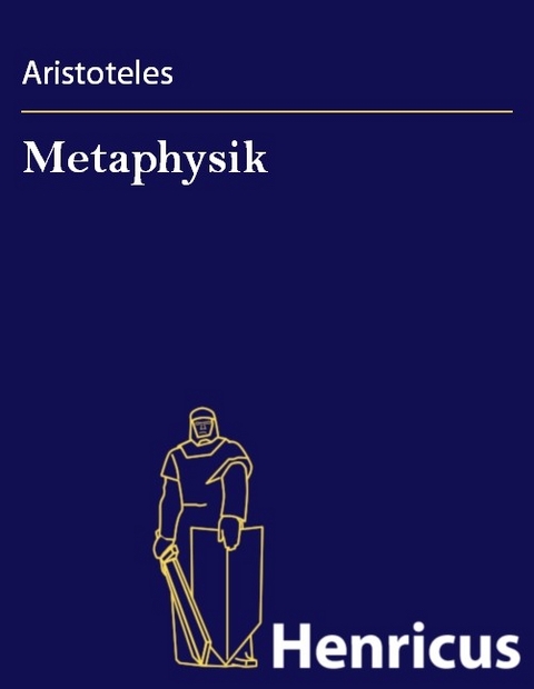 Metaphysik -  Aristoteles