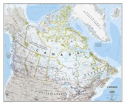 Canada Classic, Tubed - National Geographic Maps