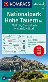 KOMPASS Wanderkarte 49 Nationalpark Hohe Tauern Süd, Mallnitz, Obervellach, Maltatal, Mölltal 1:50.000