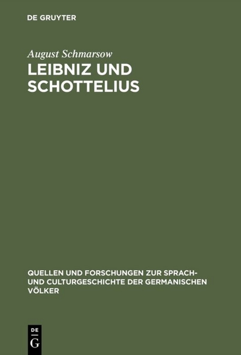 Leibniz und Schottelius - August Schmarsow