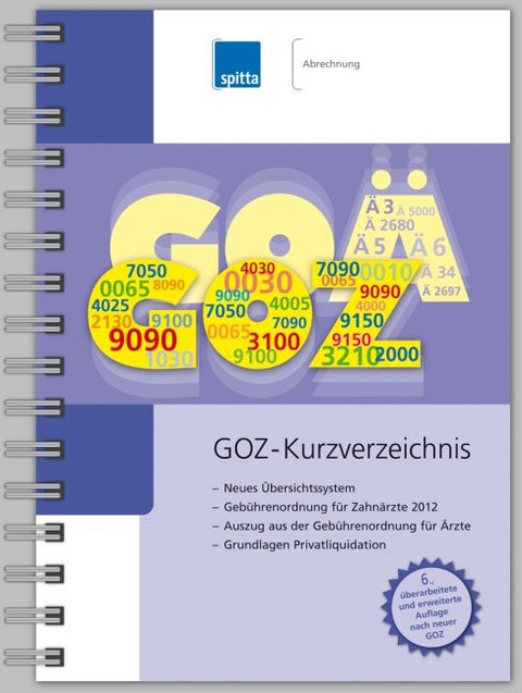 GOZ-Kurzverzeichnis - Andrea Zieringer, Heike Lucht-Geuther