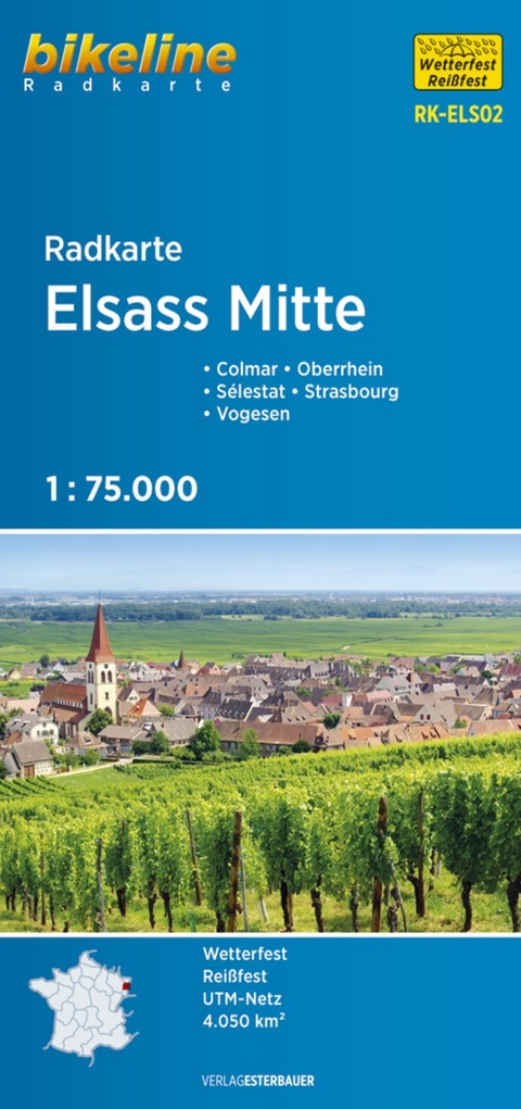 Radkarte Elsass Mitte - 