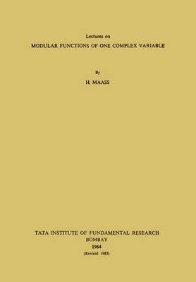 Modular Functions of One Complex Variable - H Maaa