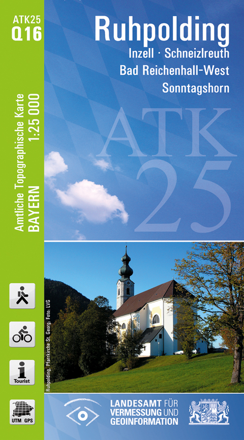 ATK25-Q16 Ruhpolding (Amtliche Topographische Karte 1:25000) - Breitband und Vermessung Landesamt für Digitalisierung  Bayern