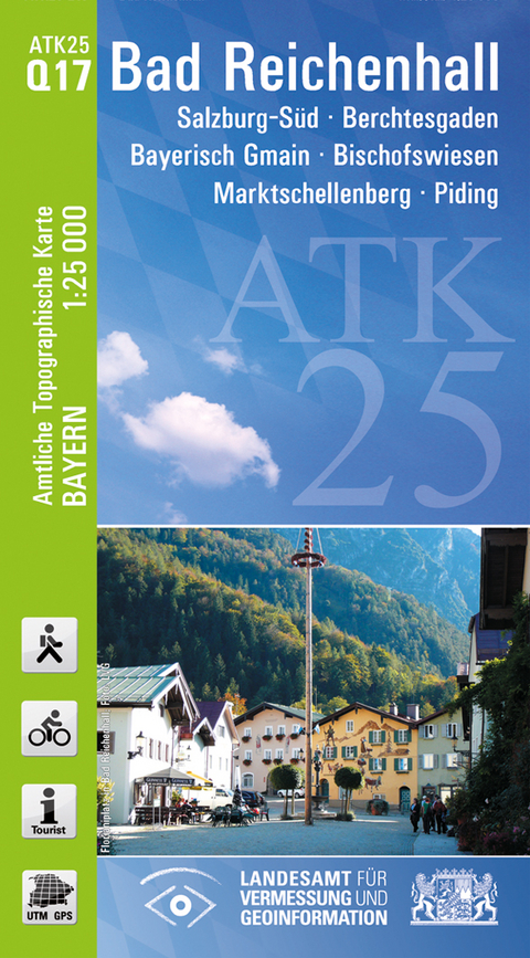 ATK25-Q17 Bad Reichenhall (Amtliche Topographische Karte 1:25000) - Breitband und Vermessung Landesamt für Digitalisierung  Bayern