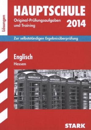 Abschluss-Prüfungsaufgaben Hauptschule Hessen / Lösungsheft zu Englisch 2014 - Katharina Menzel