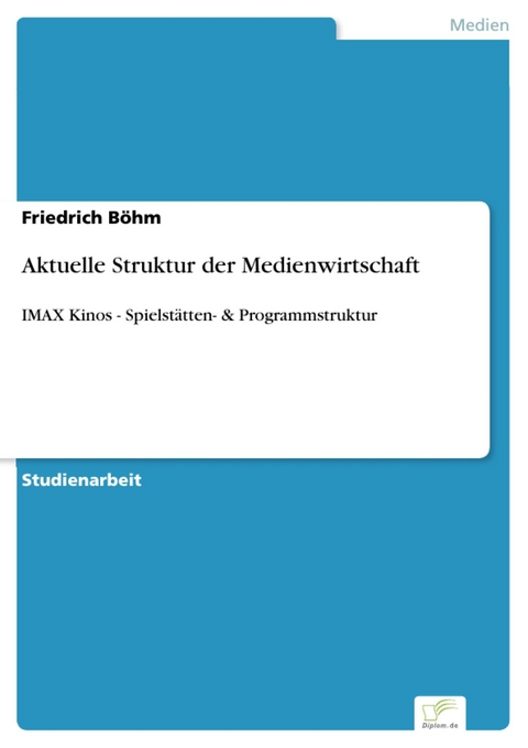 Aktuelle Struktur der Medienwirtschaft -  Friedrich Böhm