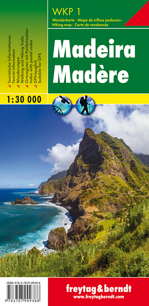 Madeira, Wanderkarte 1:30.000 - 