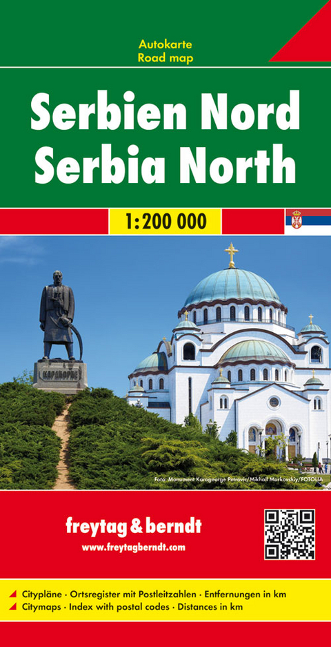 Serbien Nord, Autokarte 1:200.000 - 