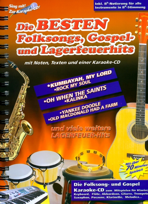 Die besten Folksongs, Gospel- und Lagerfeuerhits