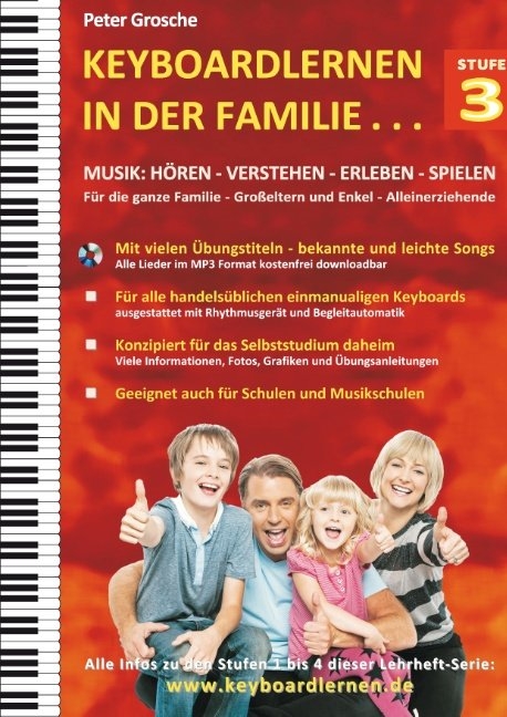 Keyboardlernen in der Familie (Stufe 3) - Peter Grosche