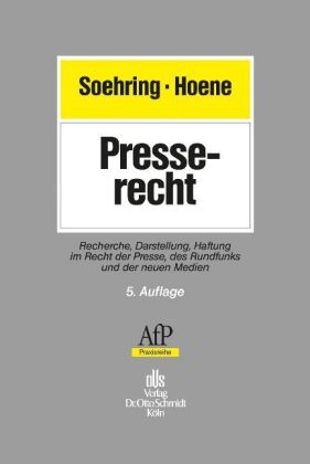 Presserecht - Jörg Soehring, Verena Hoene