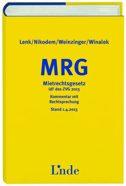 MRG | Mietrechtsgesetz - Friederike Lenk, Thomas Nikodem, Christian Weinzinger, Peter Winalek