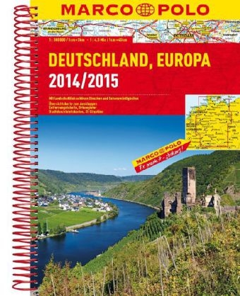 MARCO POLO Reiseatlas Deutschland 2014/2015 1:300 000, Europa 1:4 500 000