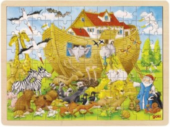 Einlegepuzzle Einzug in die Arche Noah (Holzpuzzle) -  goki