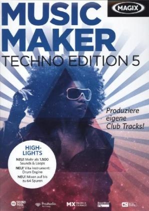 Magix Music Maker Techno Edition 5, CD-ROM