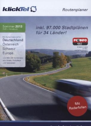 KlickTel Routenplaner Deutschland, Österreich, Schweiz, Europa, Sommer 2013, DVD-ROM