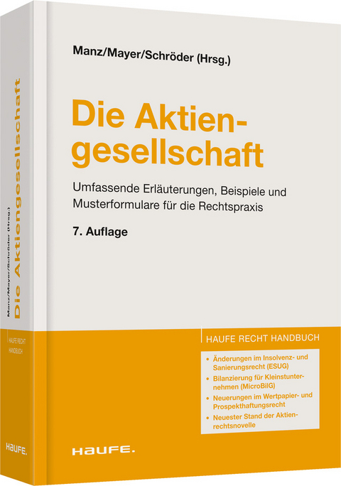 Die Aktiengesellschaft - Gerhard Manz, Barbara Mayer, Albert Schröder, Stefan Lammel, Hendrik Thies