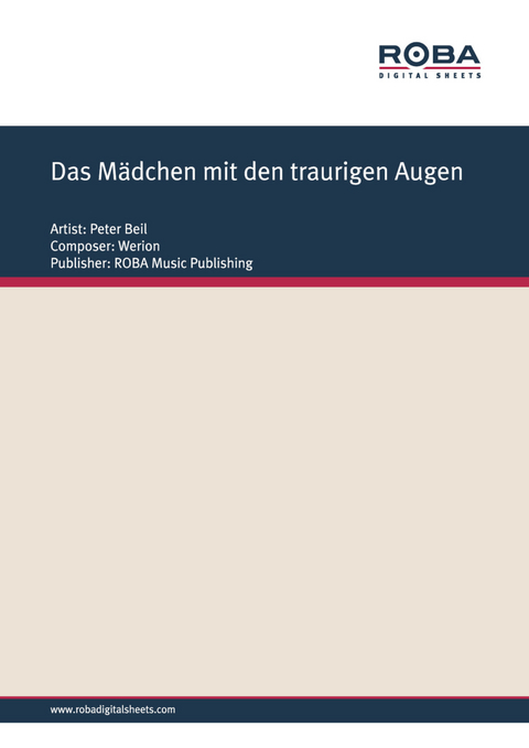 Das Mädchen mit den traurigen Augen -  Werion, Werner Lang,  Moslener,  HARDT,  Mürmann, Peter Beil