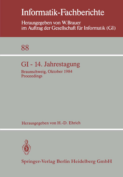 GI — 14. Jahrestagung - 