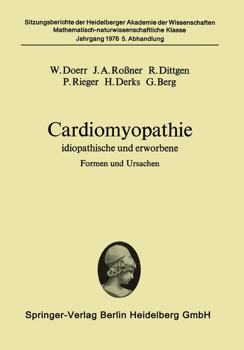 Cardiomyopathie - W. Doerr, J.A. Robner, R. Dittgen, P. Rieger, H. Derks, G. Berg