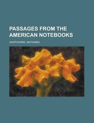 Passages from the American Notebooks, Volume 1 - Nathaniel Hawthorne