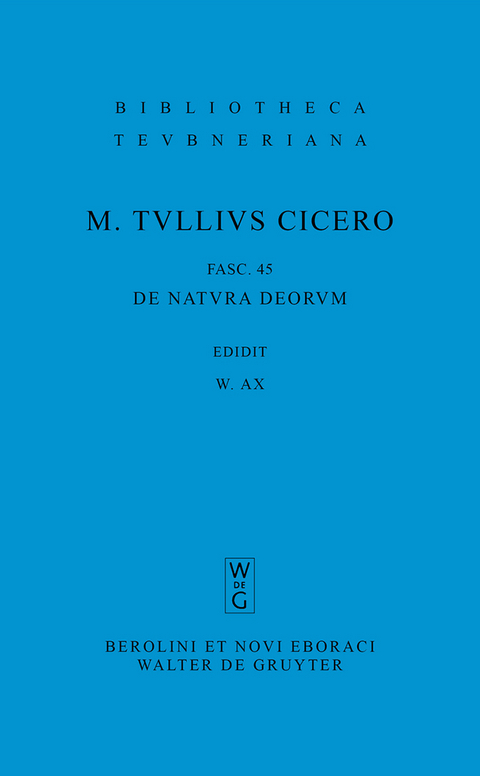 De natura deorum -  Marcus Tullius Cicero